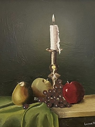Candle painting by Lucas Holleman